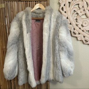 vintage Jordache faux fur coat